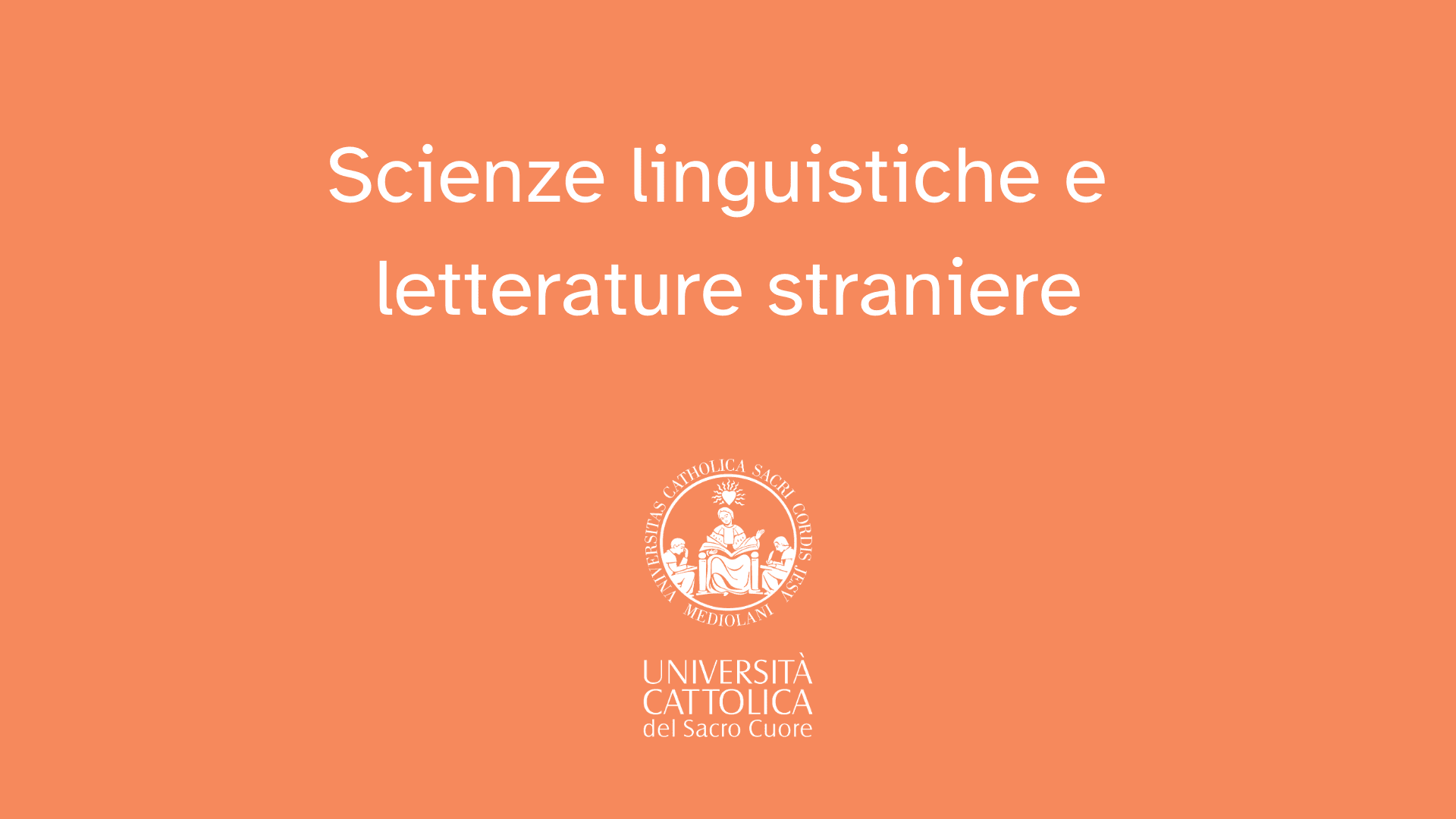 Perché studiare Scienze linguistiche e letterature straniere in Cattolica