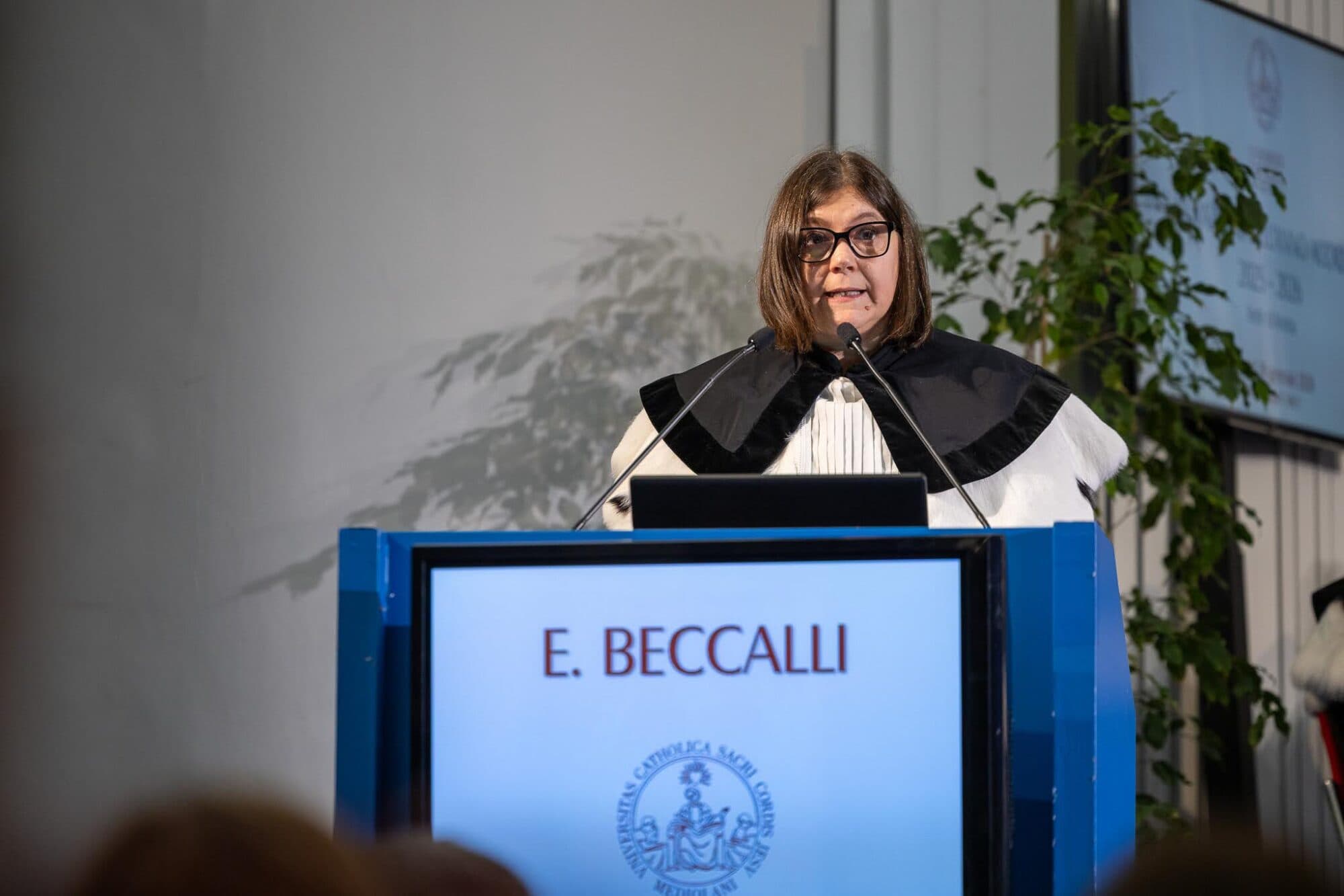 Inaugurazione dell’Anno Accademico 2025-2026 nella sede di Roma: l’intervento della Rettrice Elena Beccalli