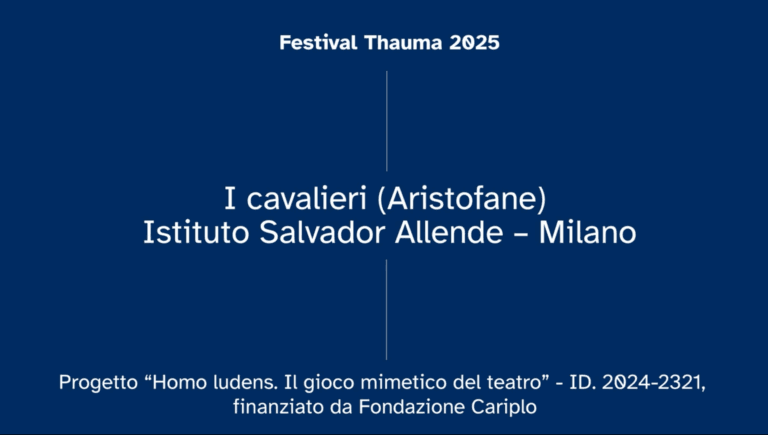 Cover Image for I cavalieri (Aristofane) – Istituto Salvador Allende – Milano